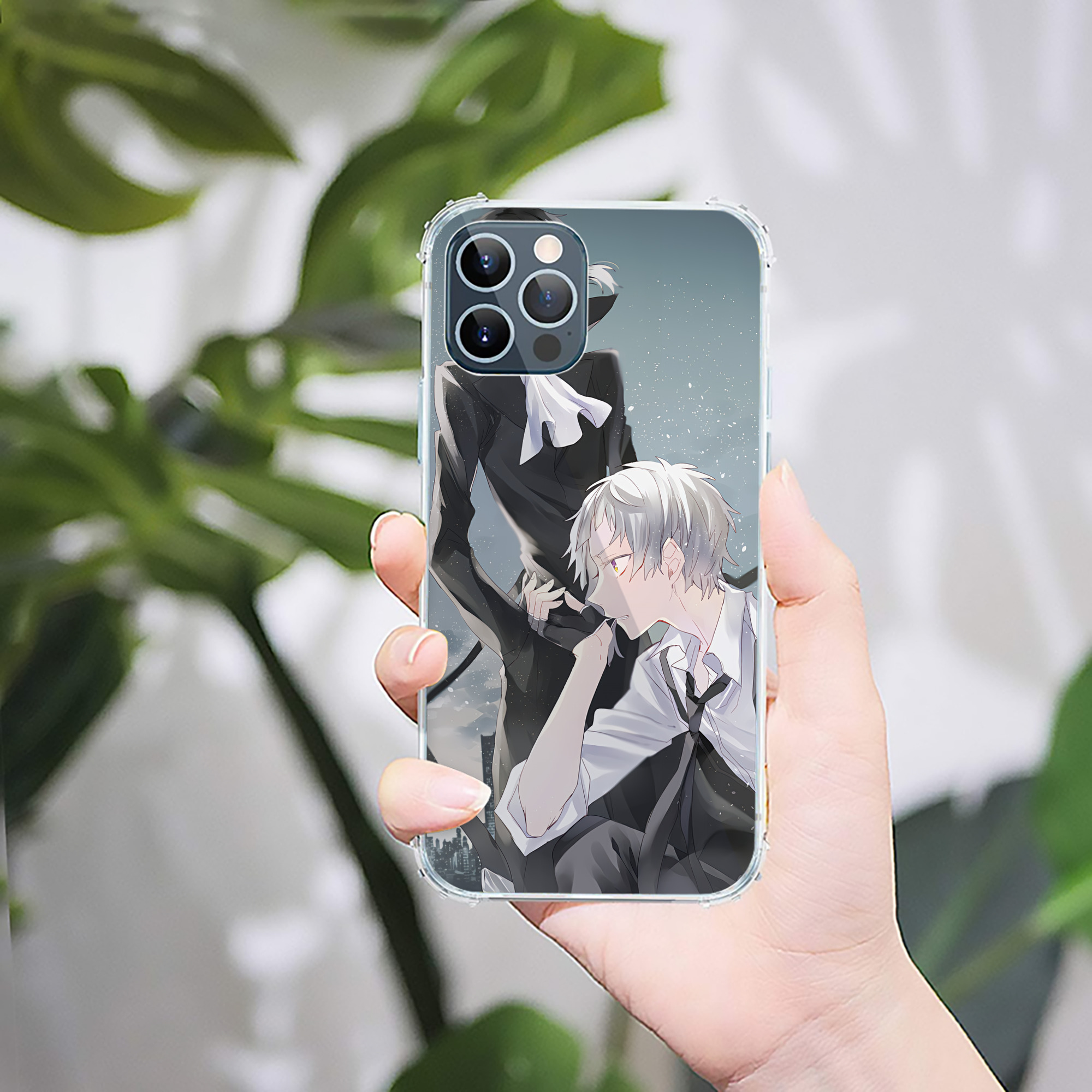 （画像用） 文豪ストレイドッグス Bungo Stray Dogs 【iPhone 12シリーズ対応】透明スマホケース（クリアソフトケース）